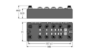 Picture of BLCEN-8M12LT-4IOL-4IOL